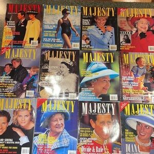 Majesty Magazine 1993 volume 14 numbers 1 - 12 Royal Family Queen King Princess